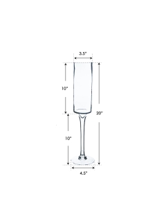 Glass Long Stem Candle Holder H-20" x D-3.5" Clear (Wholesale Pack of 6)