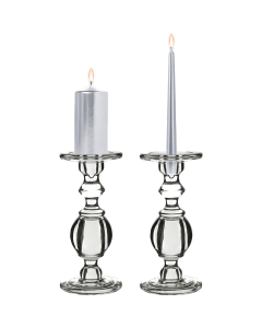 Classic Glass Candlestick Holder Baluster style