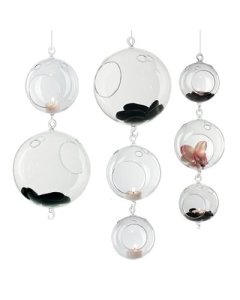 hanging glass terrarium orbs 