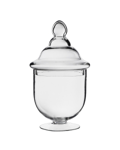 14.25 Inch Tall Clear Apothecary Jar Candy Buffet Container