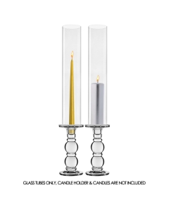 Glass Hurricane Candle Lamp Shade Chimney Tube 6" x 3"