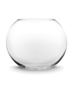 Glass Bubble Round Shape Terrarium Bowl H-10" Opening-6" Clear