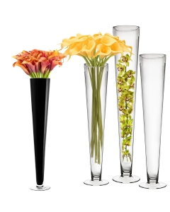 glass trumpet vases