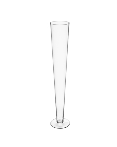 28" glass trumpet vase pilsner centerpiece