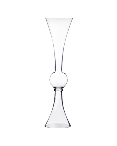 WGV Clear Glass Reversible Trumpet Vase 24" 4 pcs 