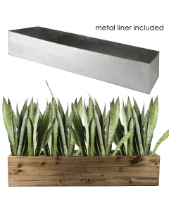 40 inches long rectangle planter box