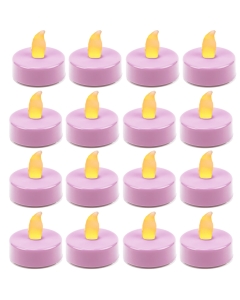 Flameless Pink LED Tealight Candles