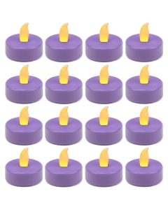 violet led party tea light candles
