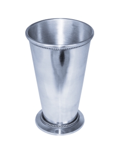 H-7.25", W-4.5" Silver Aluminum Mint Julep Cups