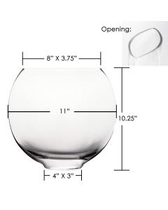 glass moon shape bowl