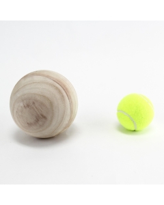 4" Natural Unfinished Round Hard Wood Craft Balls