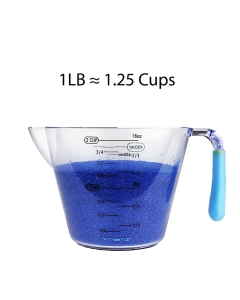Blue Colored Unity Sand Vase Filler, 1.25 Cups/LB (Wholesale 24 LBS/Case)