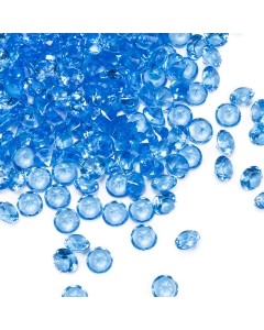 blue Acrylic Diamonds Vase Filler,  0.75" (Wholesale 24 LBS/Case)