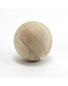 4" Natural Unfinished Round Hard Wood Craft Balls