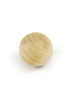 1" Natural Unfinished Round Hard Wood Craft Balls 
