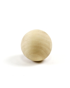 1.5" Natural Unfinished Round Hard Wood Craft Balls 