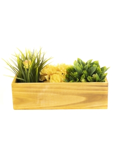 Wood Unfinished Brown Window Box Planters with Removable Plastic Liner 