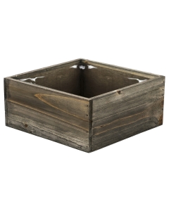 | Multiple Size Choices Wooden Planters H:4 Open:6x6 CYS EXCEL Wood Square Planter Box with Removable Plastic Liner Indoor Decorative Flower Box 