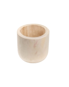 Natural Cylinder Wood Planter – D: 6", H: 5'' (Pack of 12)