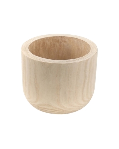Natural Cylinder Wood Planter – D: 8", H: 6.5'' (Pack of 6)