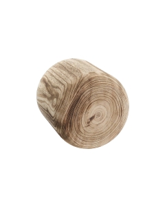Burnt Finish Cylinder Wood Planter – D: 8", H: 6.5'' (Pack of 6)