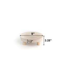 Paulownia Wood Slice Stand, D-9'', 11'', 13"