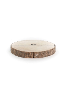 wood slices with bark