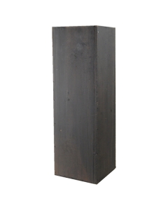 15" x 5" x 5" Dark Brown Wood Square Planter Boxes with Zinc Liners
