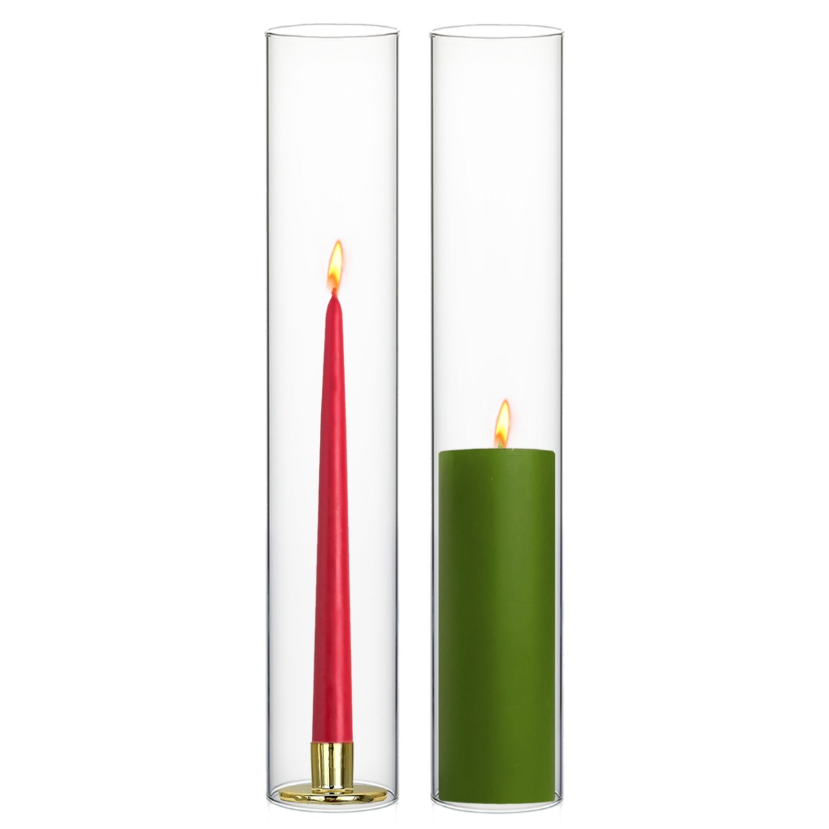 Piped Glass Candle Holder - Two Colours Available – Spicer and Wood